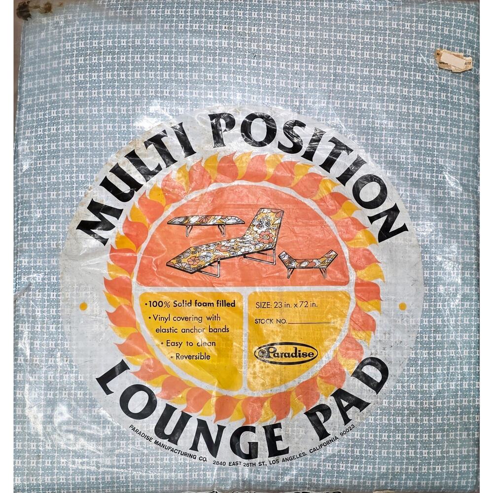 Vg Outdoor Chaise Lounge Pad Cushion Easy Clean Foam Filled Multi Position 23x72